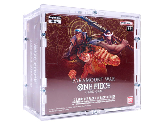 Acryl Case für One Piece Display (Booster Box) englisch OP-01 Romance Dawn und OP-02 Paramount War