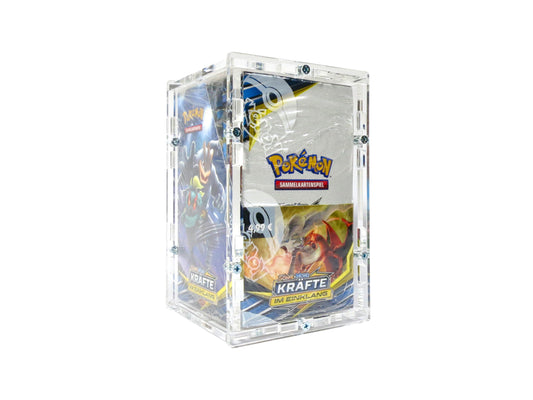 Acryl Case für Pokemon 18er Display (Booster Box) modern - zum Beispiel Farbenschock